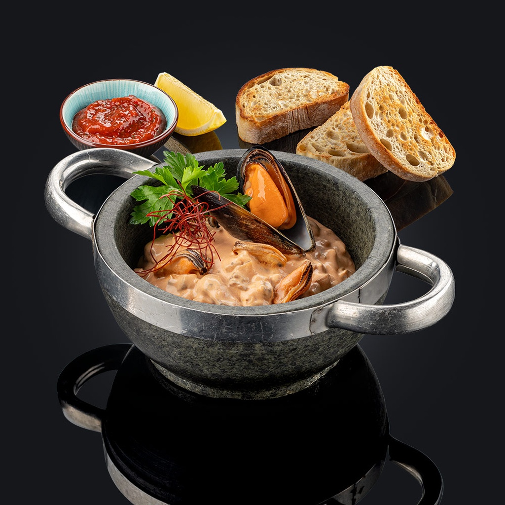 Мидии с чиабаттой